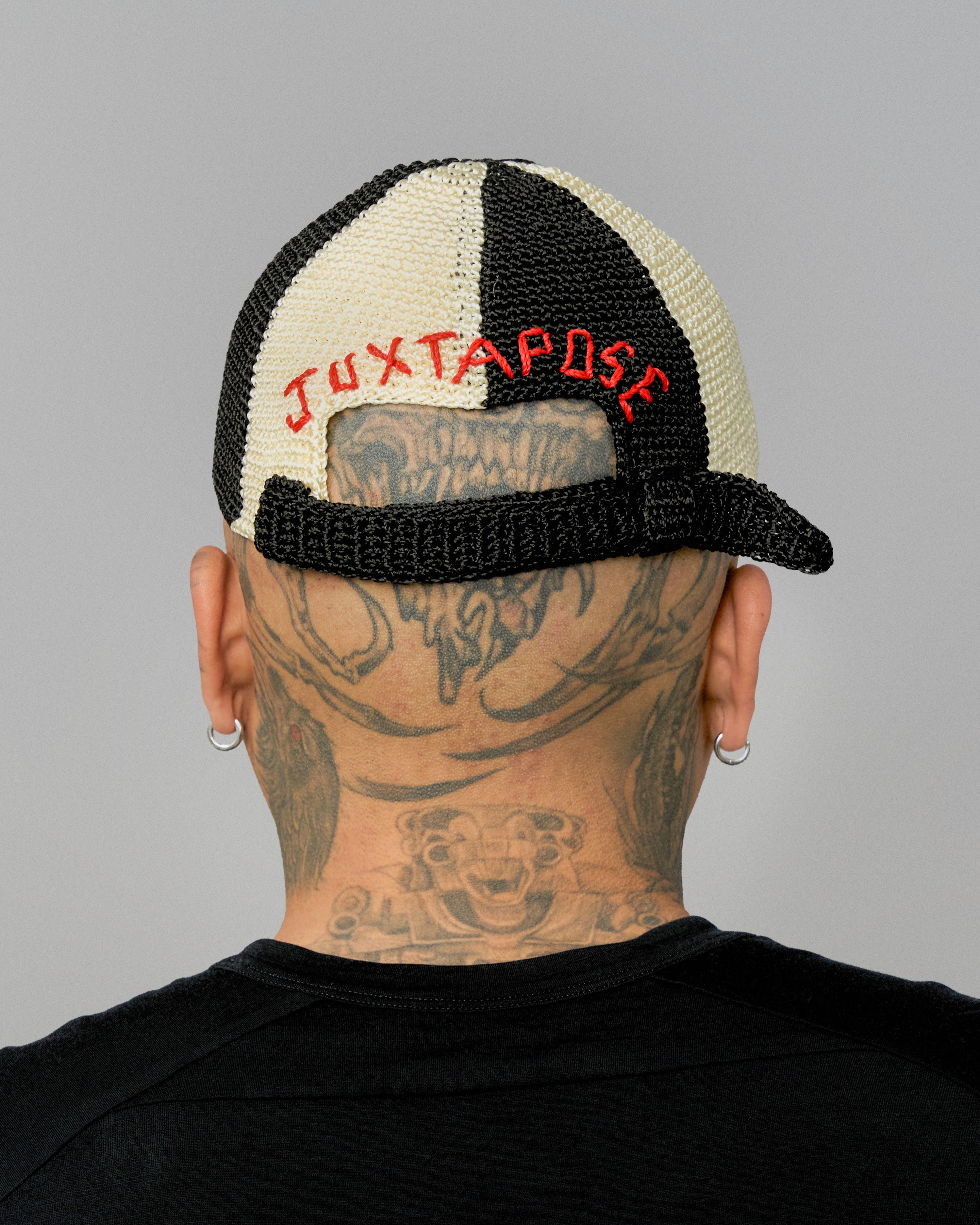 Crochet Hat - Black | Off White