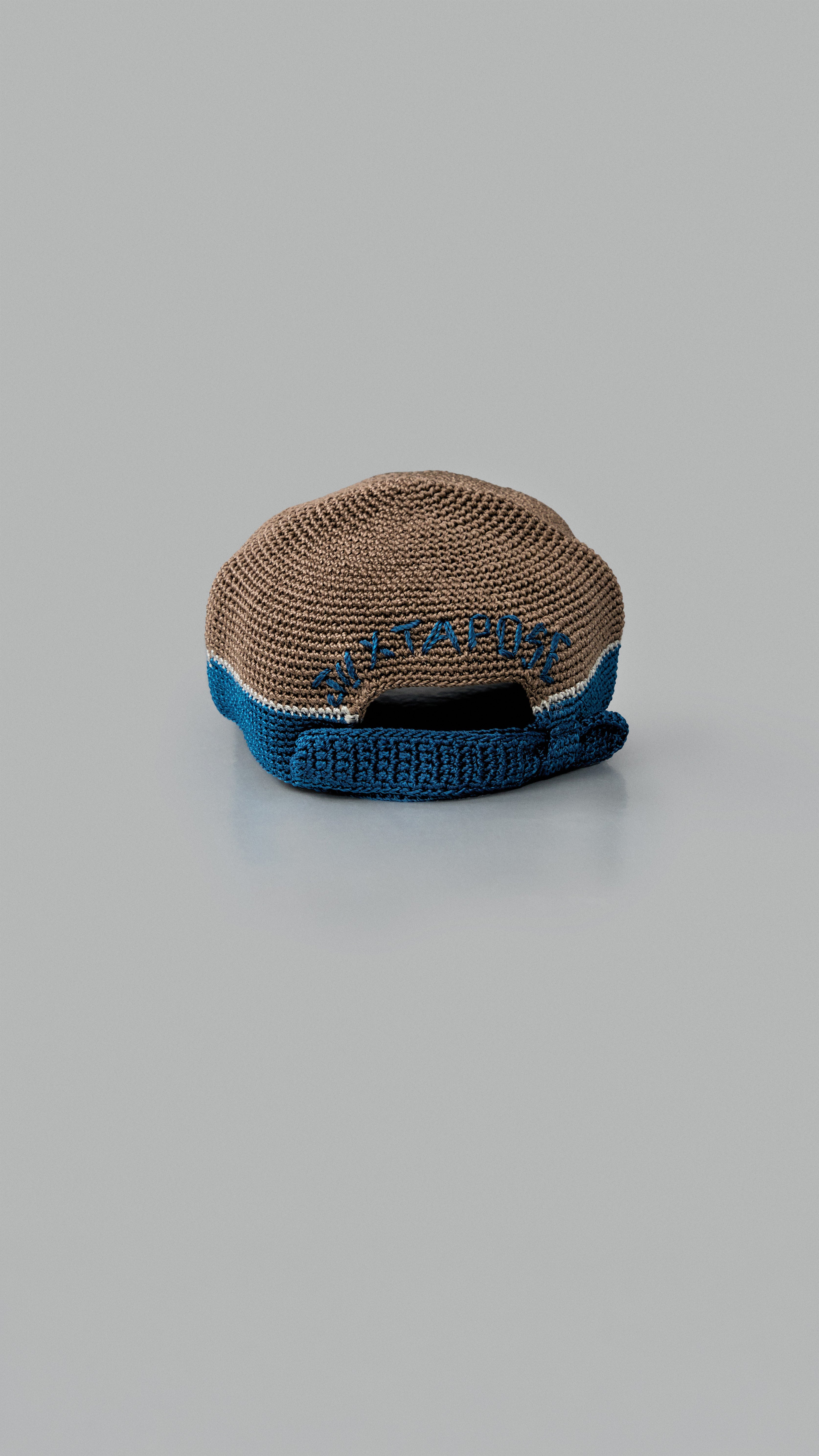 Crochet Hat - Blue | Brown
