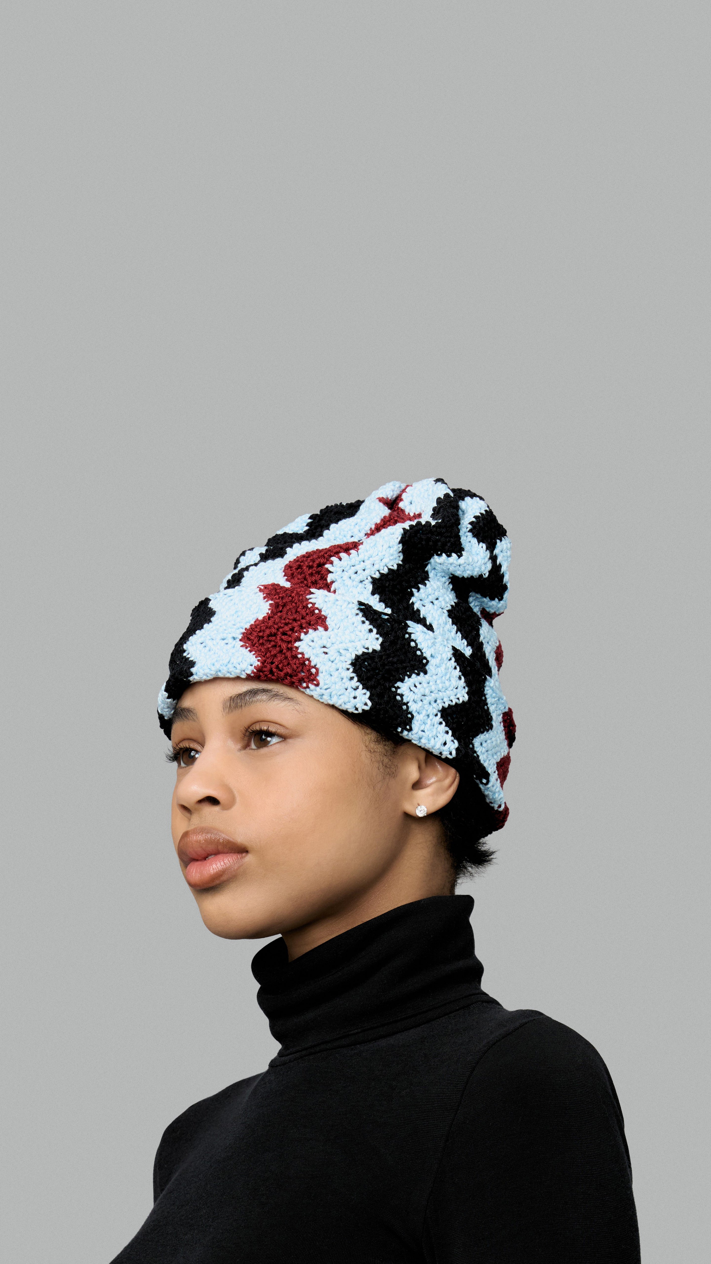 Crochet Beanie - Red Magic